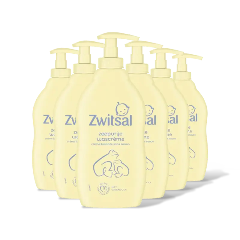 Baby zeepvrije wascrème 6-pack