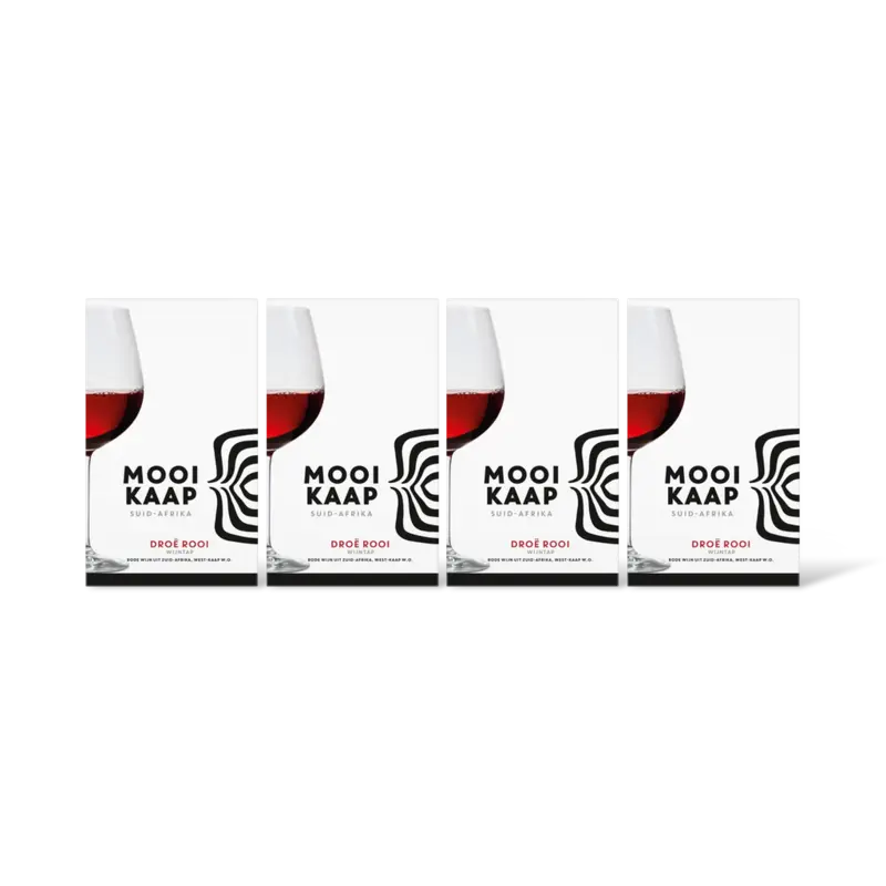 Mooi Kaap Droë Rooi Wijntap 4-pack