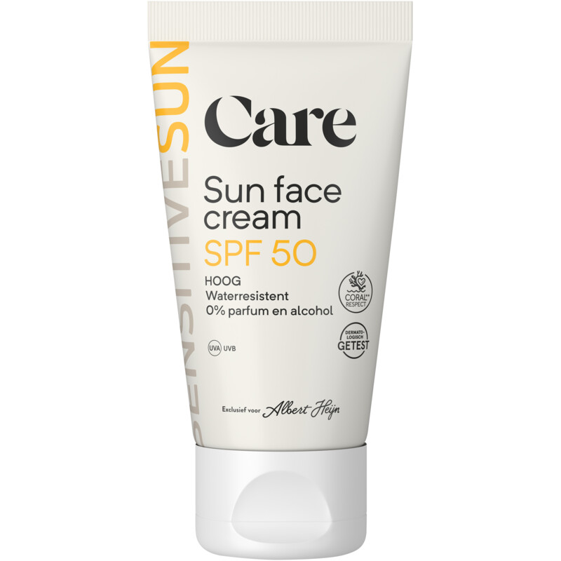 Care Sensitive sun face cream spf50