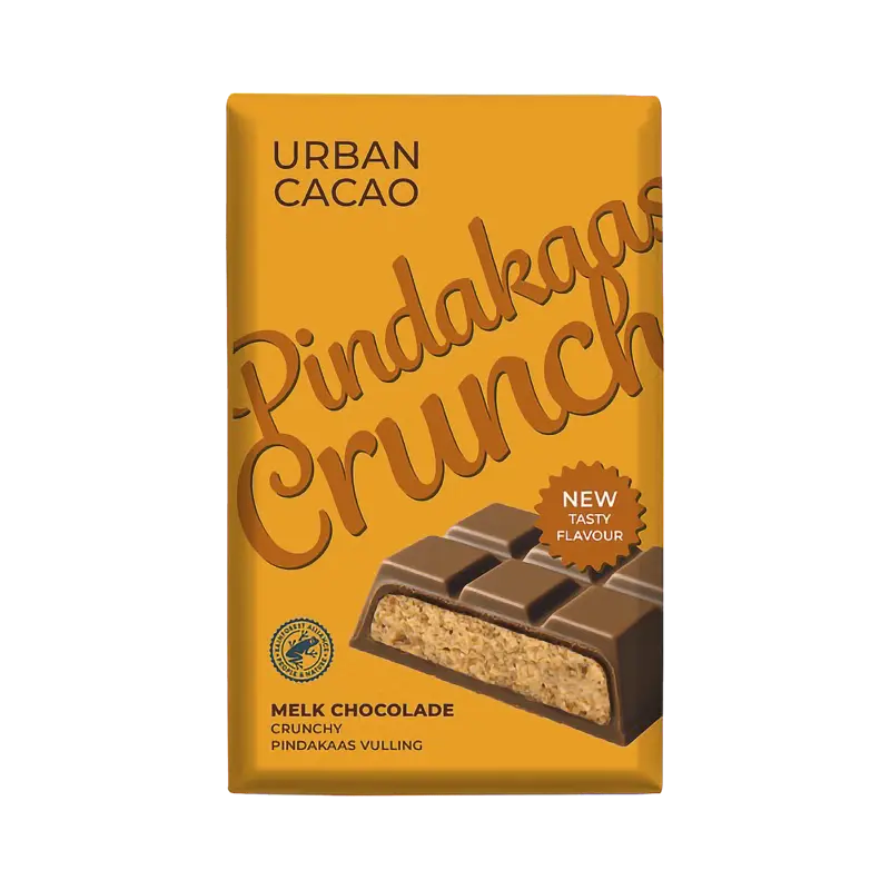 Pinda crunch melk chocolade