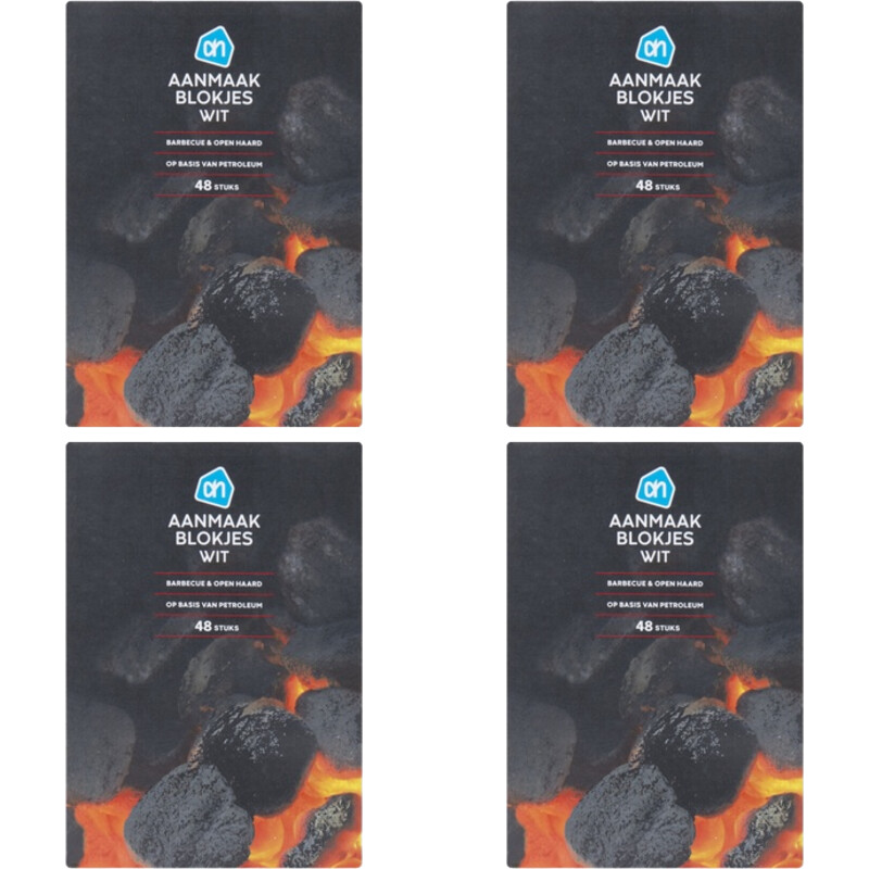 Een afbeelding van AH Aanmaakblokjes wit 4-pack