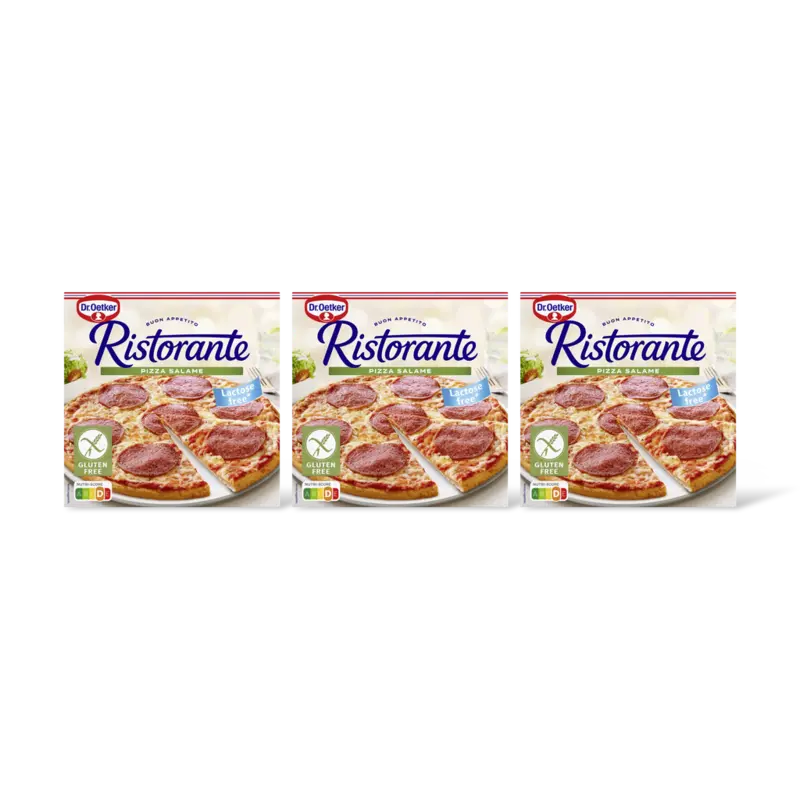 Dr. Oetker Ristorante pizza salami gv 3-pack