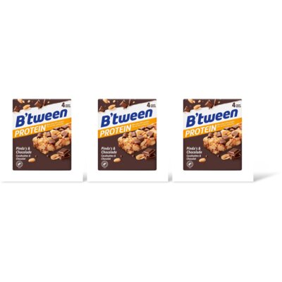 Hero B'tween protein pinda's & chocolade 3-pk