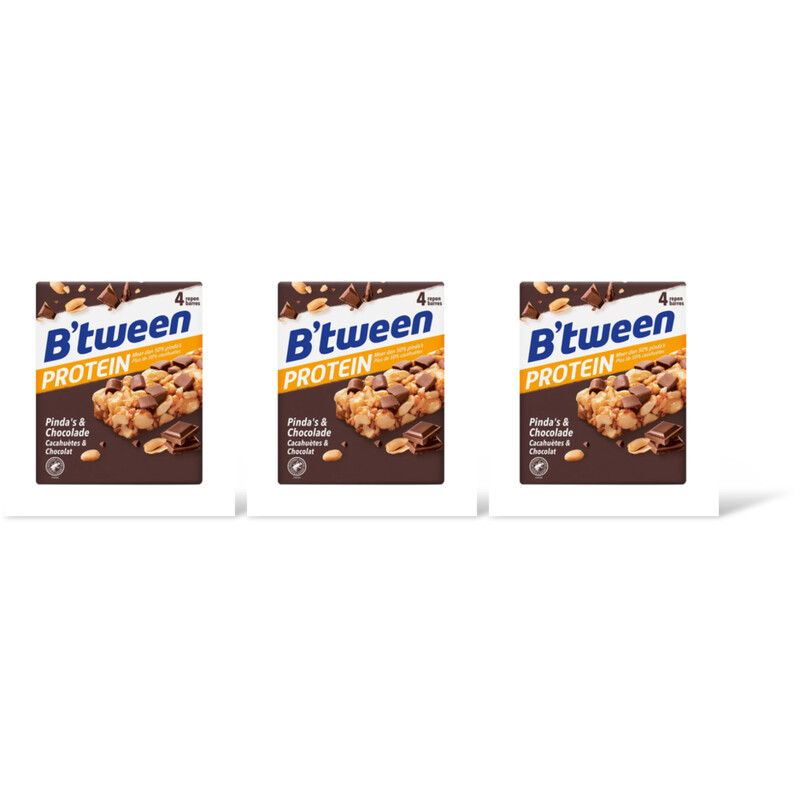 Hero B'tween protein pinda's & chocolade 3-pk