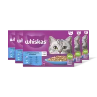 Whiskas 1+ Vis selectie in gelei 5-pack
