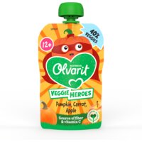 Een afbeelding van Olvarit Veggie heroes pumpkin, carrot 12m+