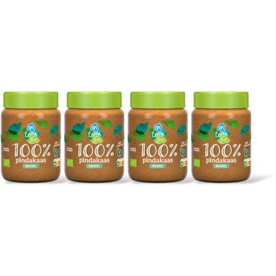 pdp-image-AH Terra Plantaardig bio 100% pindakaas 4-pack