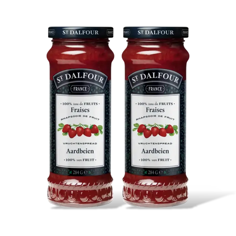 St. Dalfour Vruchtenspread Aardbei 2-pack