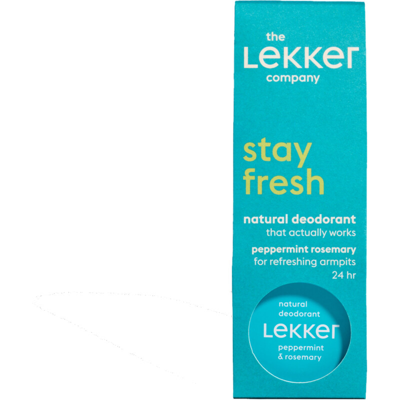 Een afbeelding van The Lekker Company Natural deodorant peppermint rosemary