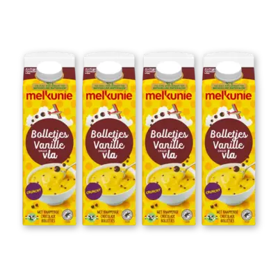 pdp-image-Melkunie Bolletjesvla met vanillesmaak 4-pack