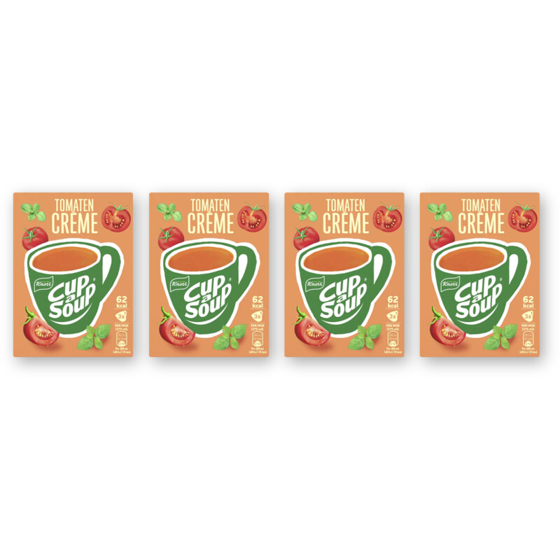 Knorr Cup-a-soup tomaatcrème 4-pack