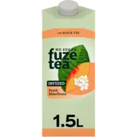 Fuze Tea Black tea peach elderflower no sugar