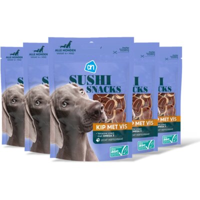 pdp-image-AH Sushi snacks kip met vis 5-pack
