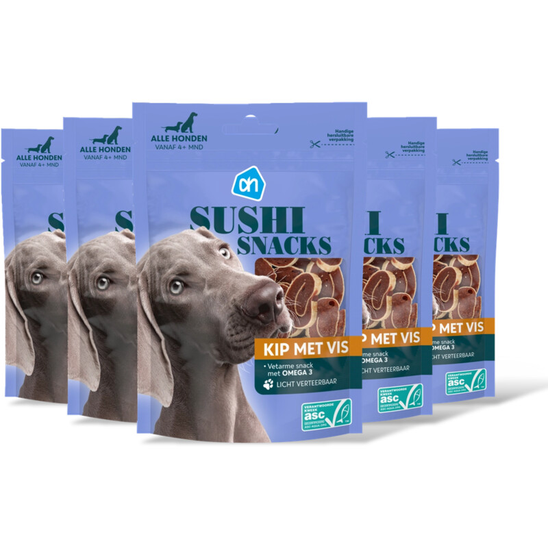 AH Sushi snacks kip met vis 5-pack