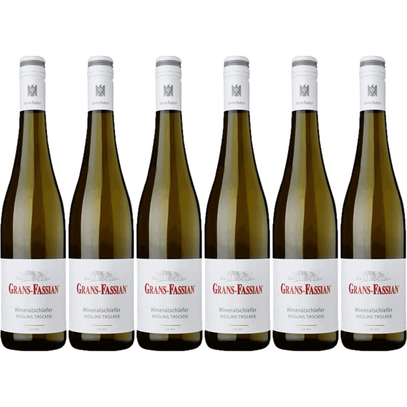 Een afbeelding van Grans-Fassian Riesling trocken 6 flessen