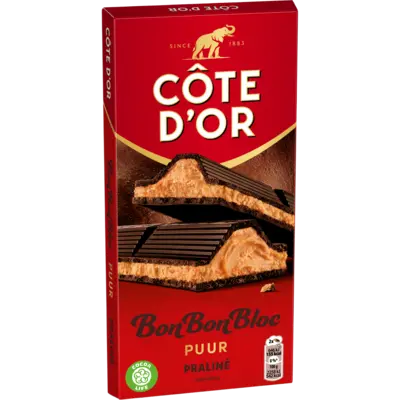 pdp-image-Côte d'Or BonBonBloc chocoladereep praliné puur
