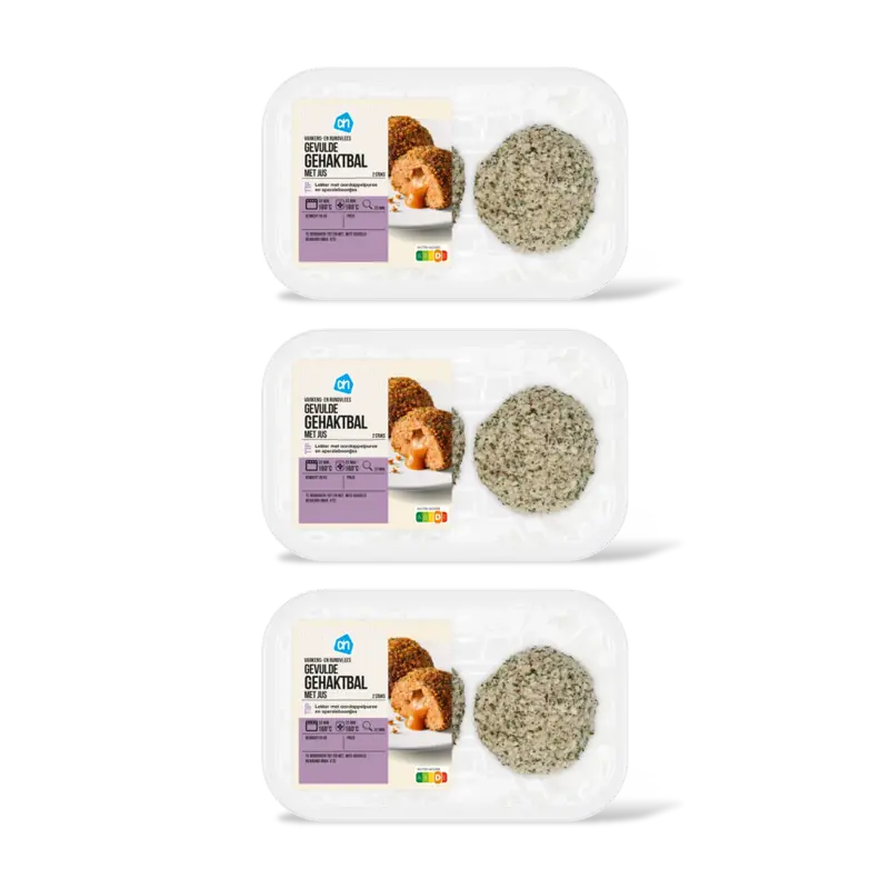 Gevulde gehaktballen met jus 3-pack