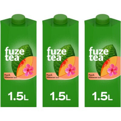 pdp-image-Fuze Tea Black Ice Tea Peach Hibiscus 3-pack