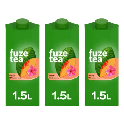 pdp-image-Fuze Tea Black Ice Tea Peach Hibiscus 3-pack