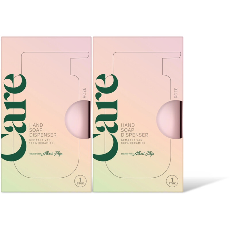 Care Hand soap dispenser roze 2-pack
