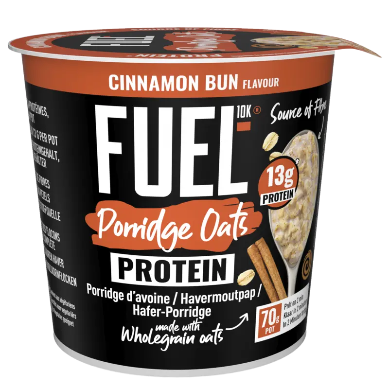 Fuel10K Porridge oats cinnamon bun