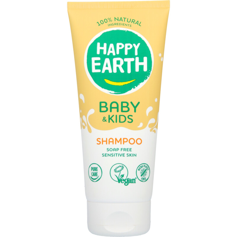 Een afbeelding van Happy Earth Baby & kids shampoo zeepvrij