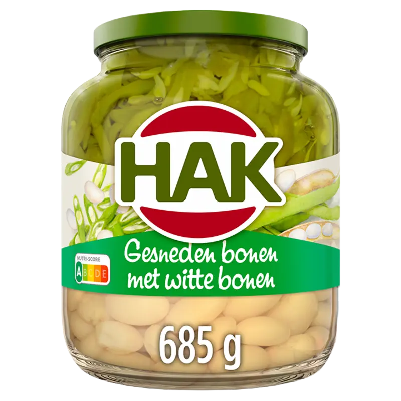 Gesneden bonen met witte bonen