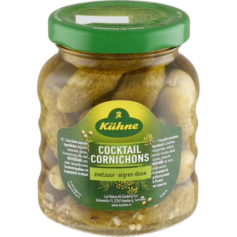 Een afbeelding van Kühne Cocktail cornichons zoetzuur