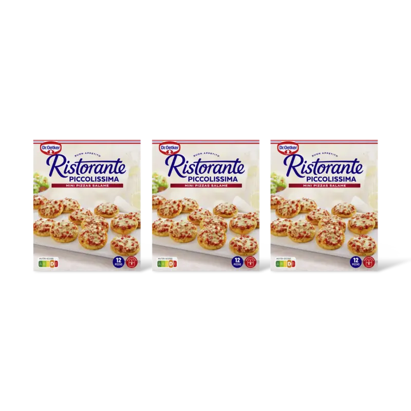 Dr. Oetker Ristorante piccolissima salame 3-pack