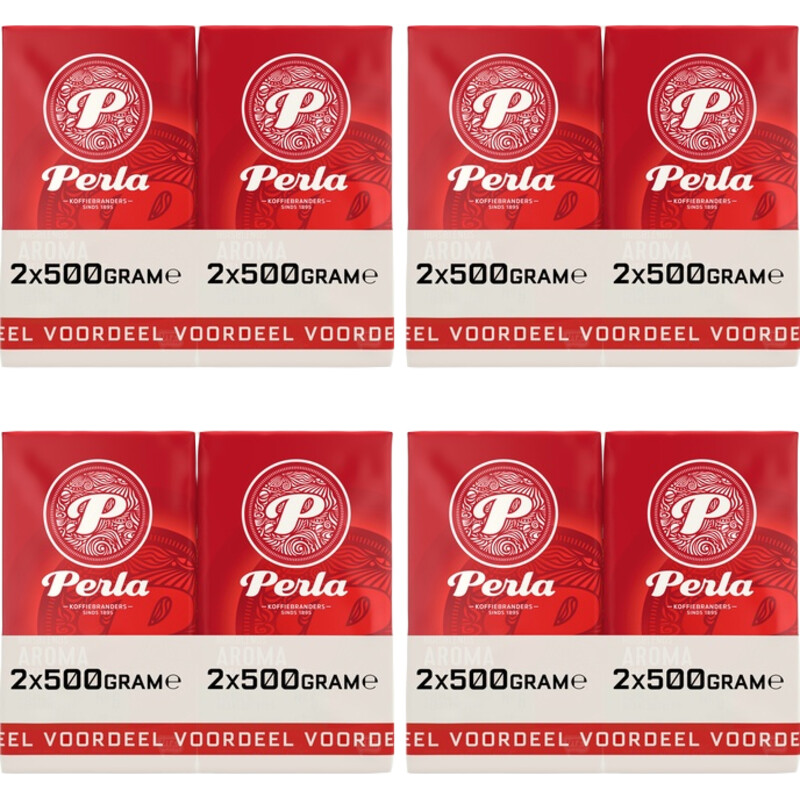 Een afbeelding van Perla Huisblends Aroma snelfiltermaling 4-pack