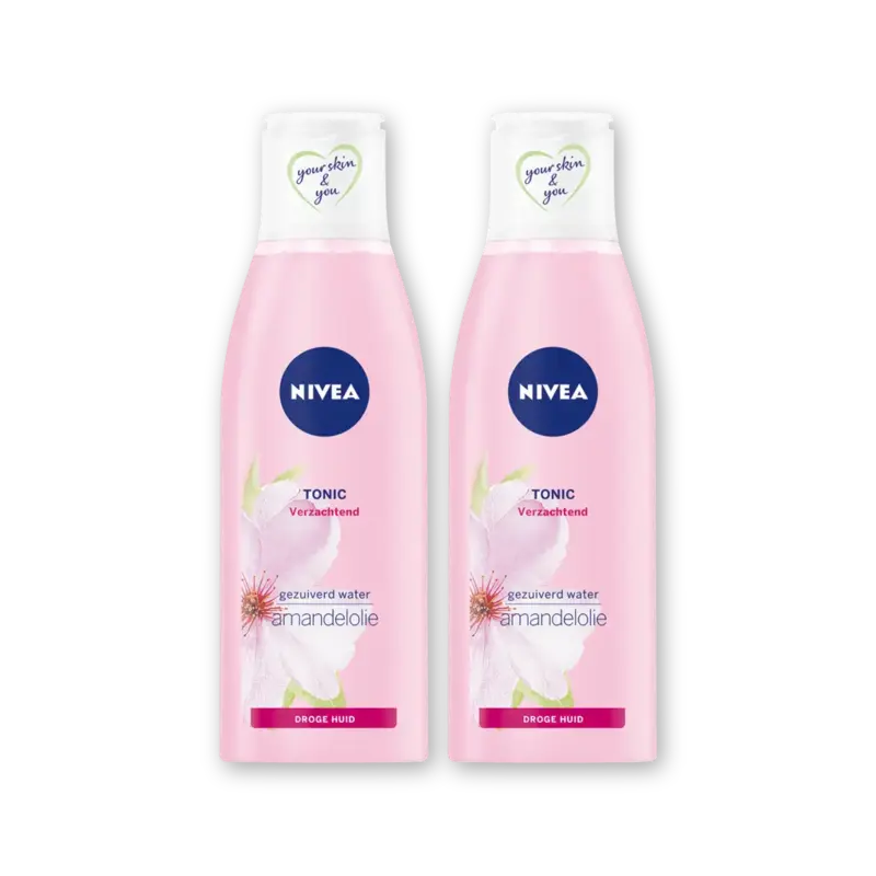 Verzachtende tonic met amandelolie 2-pck