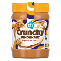 AH Crunchy pindakaas American style stukjes
