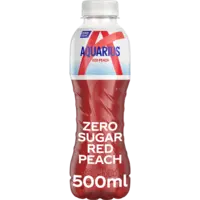 Aquarius Red peach zero sugar
