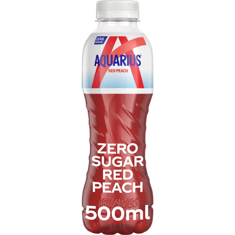 Aquarius Red peach zero sugar