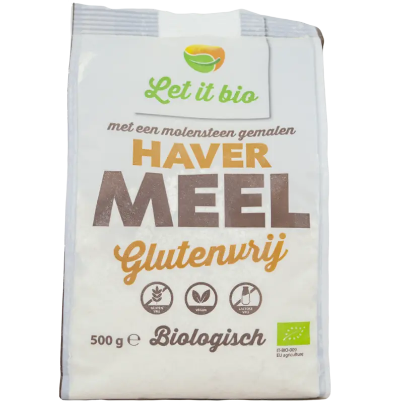 Let It Bio Glutenvrij Biologisch Havermeel 500 g
