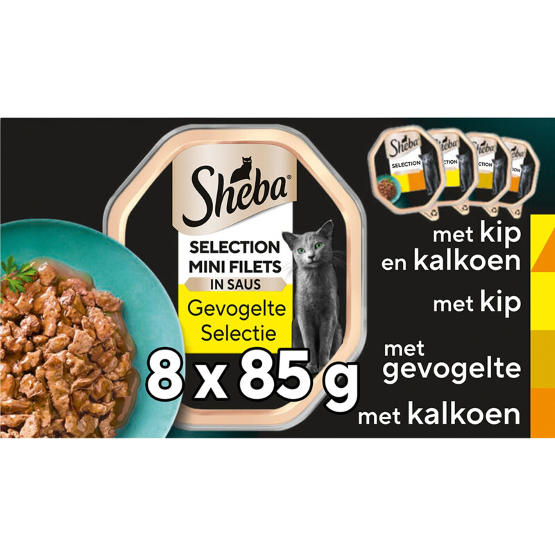 Een afbeelding van Sheba Mini filets gevogelte in saus