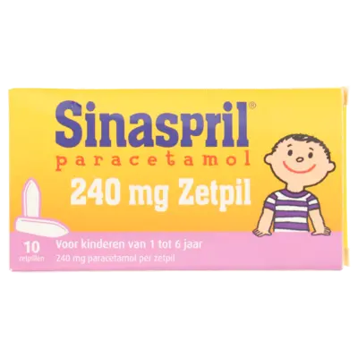 pdp-image-Sinaspril Paracetamol 240mg zetpil voor 1-6 jaar