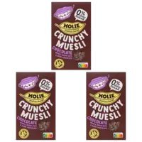 Holie's Crunchy Muesli Chocolate 3-pack