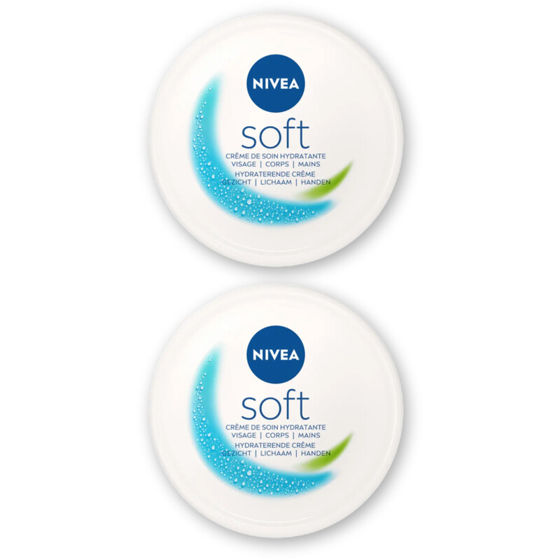 NIVEA Soft hydraterende creme 2-pack