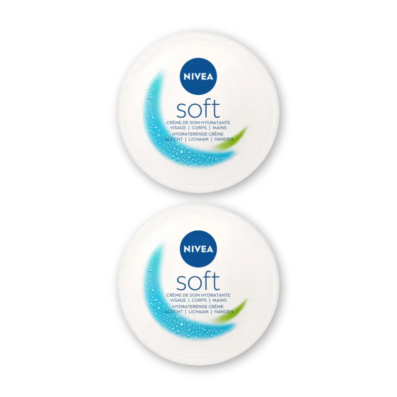 NIVEA Soft hydraterende creme 2-pack