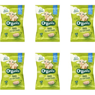 pdp-image-Organix Apple rice cake clouds 7m+ 6-pack