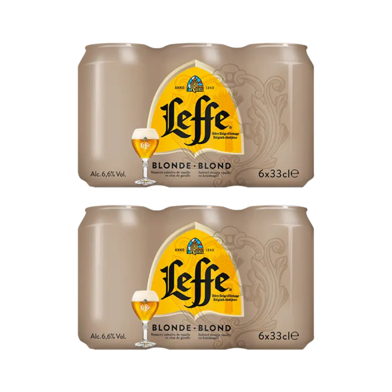 Leffe Blond abdijbier 6-pack 2-pack