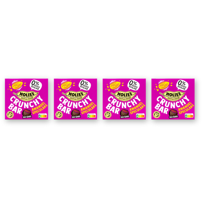 Holie's Crunchy bar amandel speculaas 4-pack