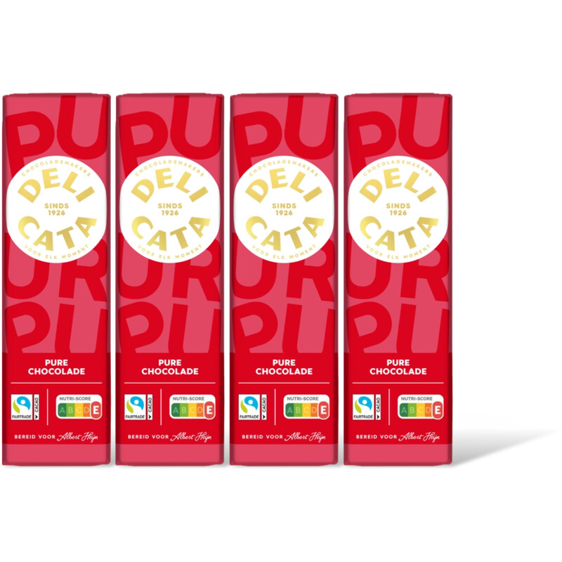 Delicata Reep krachtig pure Belgisch chocola 4pck