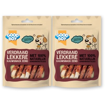 pdp-image-Good boy Verdraaid lekkere kauwsnack eend 2-pack