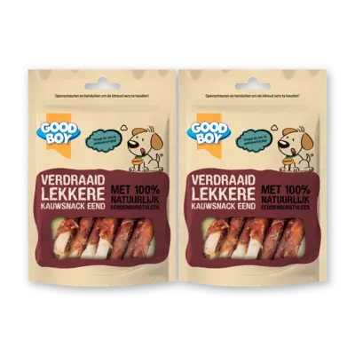 pdp-image-Good boy Verdraaid lekkere kauwsnack eend 2-pack
