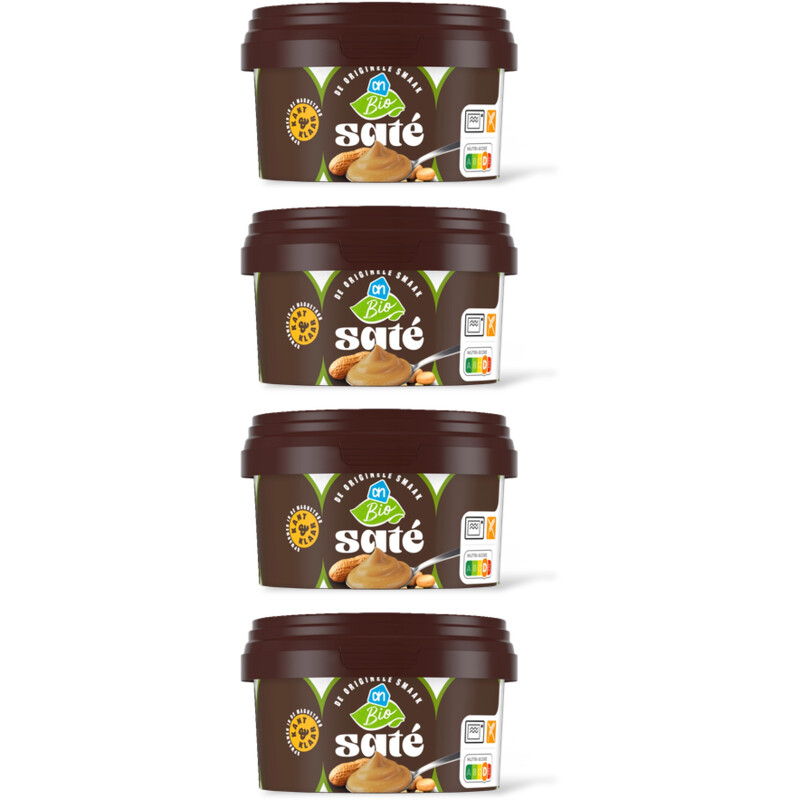 AH Biologisch Satesaus kant & klaar 4-pack