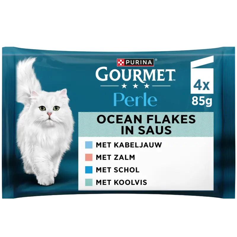 Gourmet Kattenvoer perle msc ocean flakes 4st