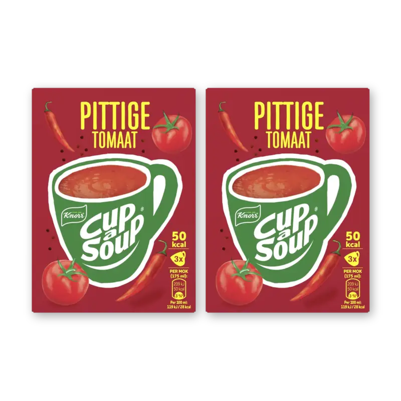 Knorr Cup-a-soup pittige tomaat 2-pack