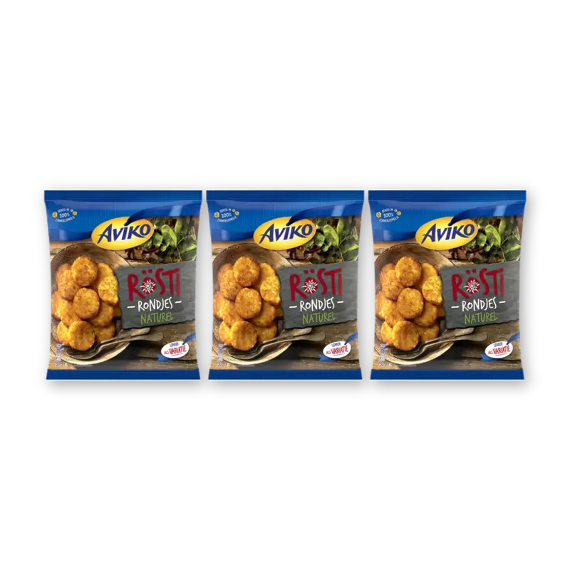 Aviko Rösti rondjes naturel 3-pack